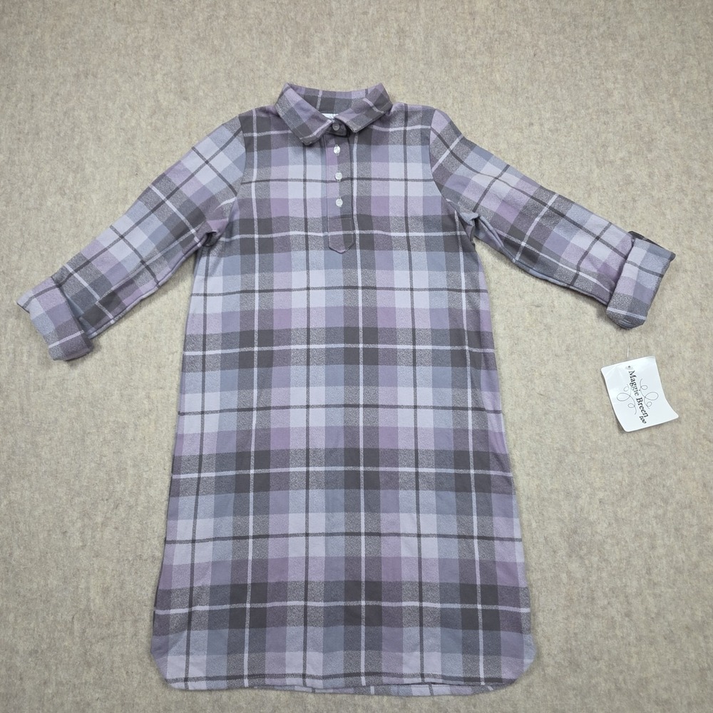 Maggie Breen Too Purple‎ And Gray Plaid Dress Size 10
